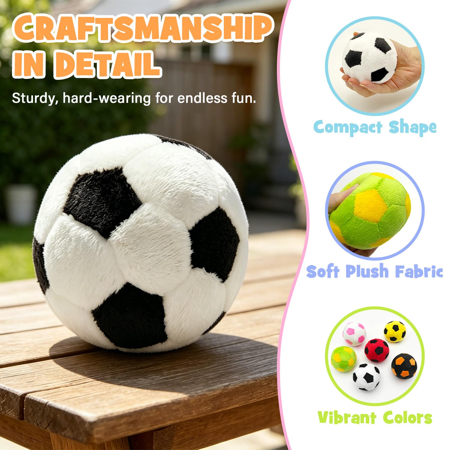 RCZETC Premium Soccer Style Footbag Ball, Classic Hacky Kick Bag for Freestyle Tricks, Juggling & Foot Skills Training, Indoor Outdoor Game for Teens