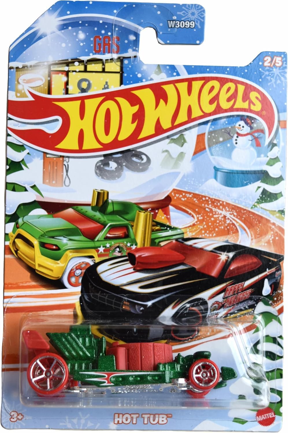 Hot Wheels Hot Tub, Holiday Card 2/5 [Green/red]
