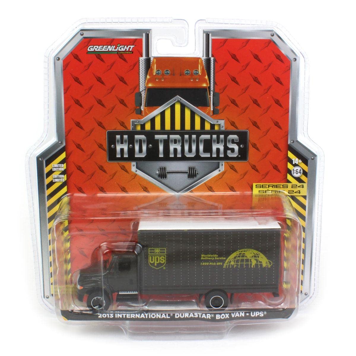 Truck 1/64 2013 International Durastar Box Van United Parcel Service UPS HD Series 24 33240-B