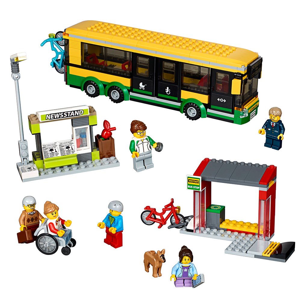 LEGO City Town Bus Station 60154 Building Kit (337 Piece)