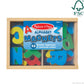 Melissa & Doug 52 Wooden Alphabet Magnets in a Box - Uppercase and Lowercase Letters
