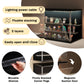 VERSSURE Clear Display Case for Collectibles, 3-Tier Stackable LED Figure Display Case with Magnetic Door, Adjustable Showcase for Models, Miniatures