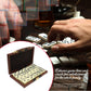 ERLLE - Premium Double 6 Dominoes Set, Classic Domino Game with Leather Case, Domino Set for Adults & Kids, Durable, Travel-Friendly, and Easy to Read