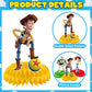 9Pcs Toy Honeycomb Centerpieces, Cartoon Movie Theme Birthday Party Supplies, Double-Sided 3D Table Decorations & Favors for Kids