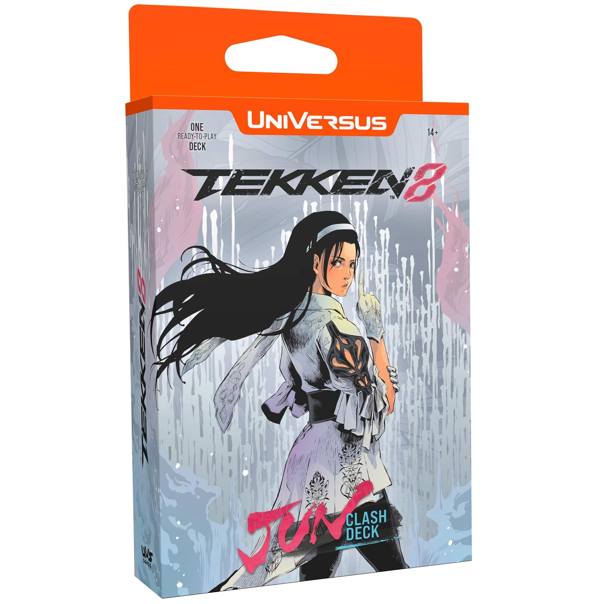 UFS Gamse UniVersus Tekken 8: Clash - Jun Ready to Play Character Deck, Collectible Card Game, Paper Play Mat, Officially Licensed