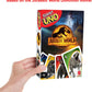 Mattel Games Giant UNO Jurassic World Domination Card Game for Kids & Game Night, Oversized Cards & Customizable Wild Cards