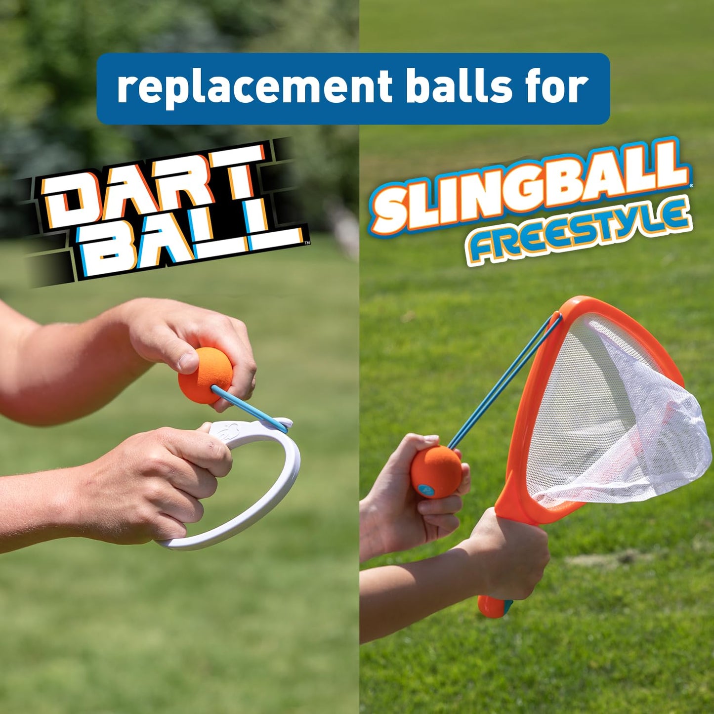 Djubi Slingball Medium Ball Refills, 5 Balls, Continue The Ultimate Game of Catch, Indoor & Outdoor Sports Toy for Kids & Adults