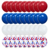 75pcs Red White and Blue Latex Balloons for 4th of July Decorations Independence Day Patriotic Anniversary 250th Memorial Day