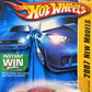 Hot Wheels 2007-001/180 New Models 01/36 Dodge Challenger Concept On Instant Win Card 1:64 Scale