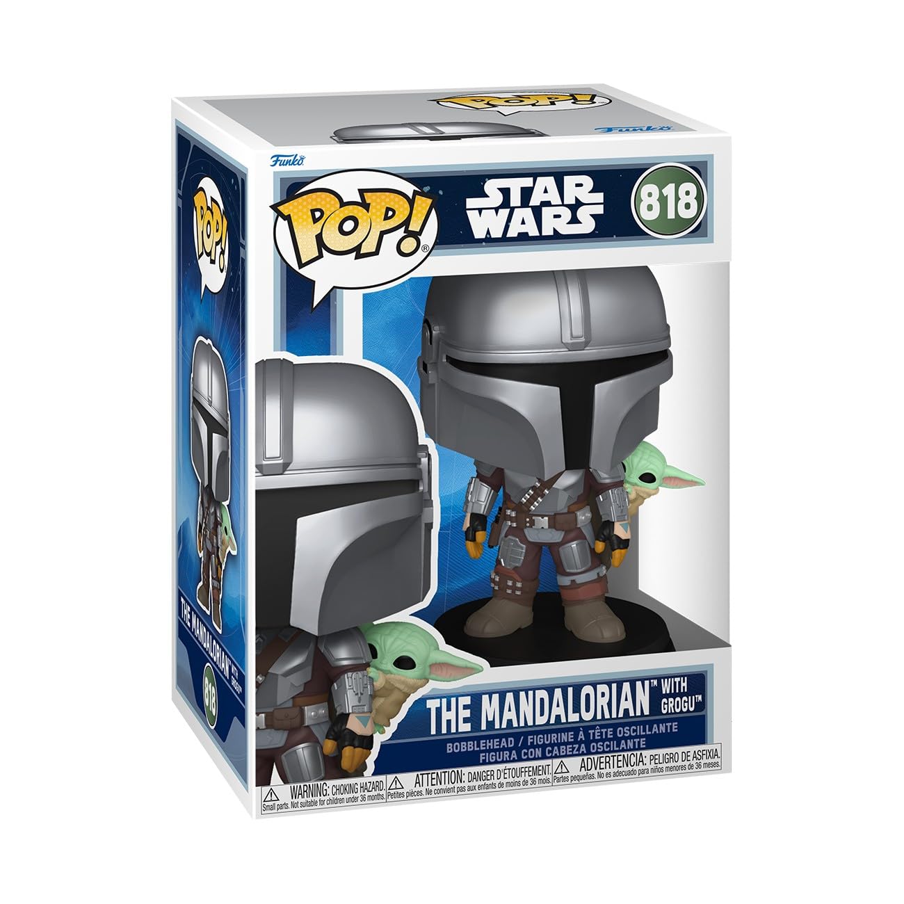 Funko Pop! Star Wars: Mandalorian & Grogu - The Mandalorian with Grogu - Collectable Vinyl Figure - Gift Idea - Official Merchandise - Toys for Kids