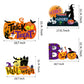 4 Pieces Halloween Party Decorations Wooden Treat or Trick Party Supplies Halloween Centerpieces Boo Table Decorations for Home Holiday