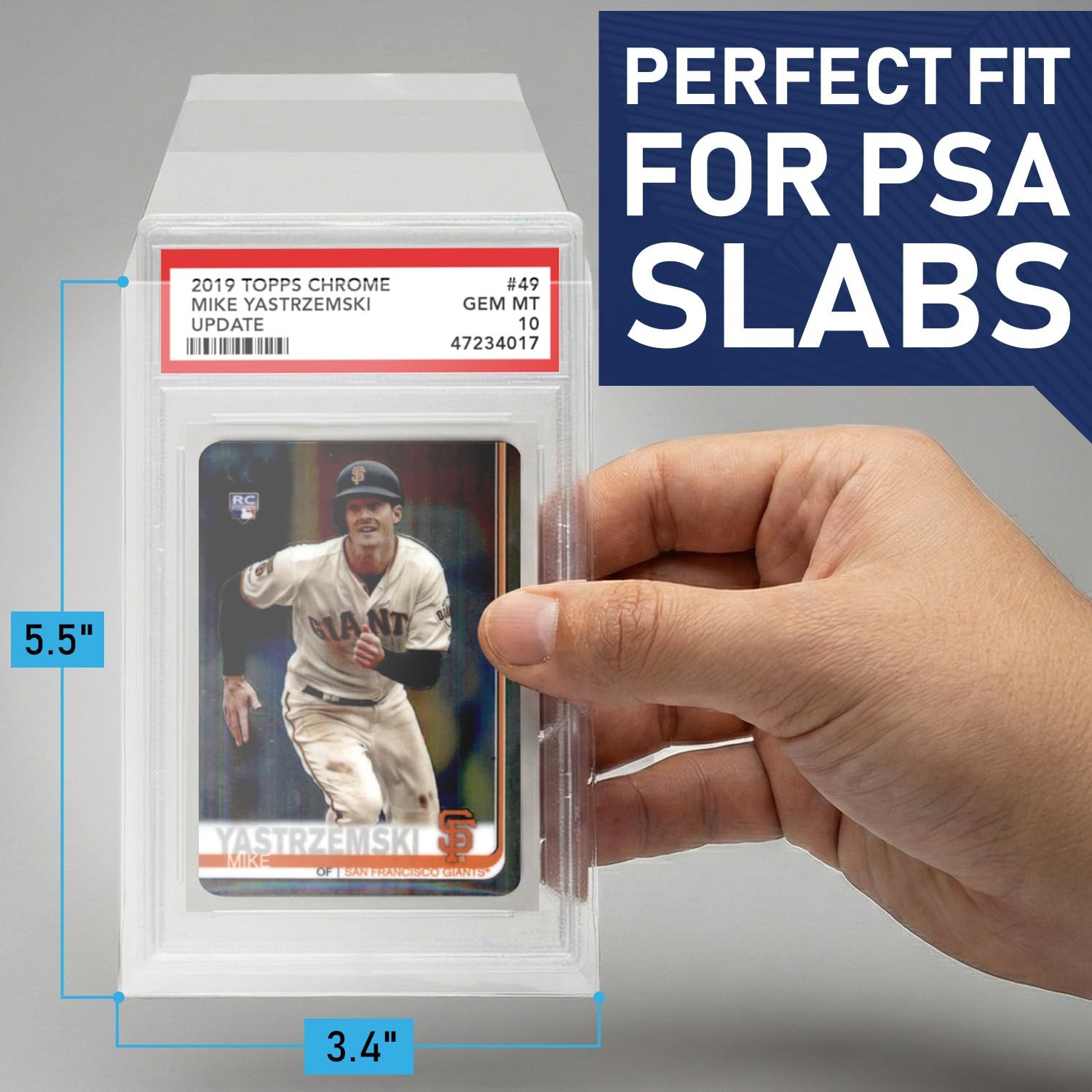 Invested Alliance PSA Slab Sleeves for Graded Cards | PSA Exact Fit Graded Card Sleeves, Resealable Slab Protector for TCG Collectors - Sports
