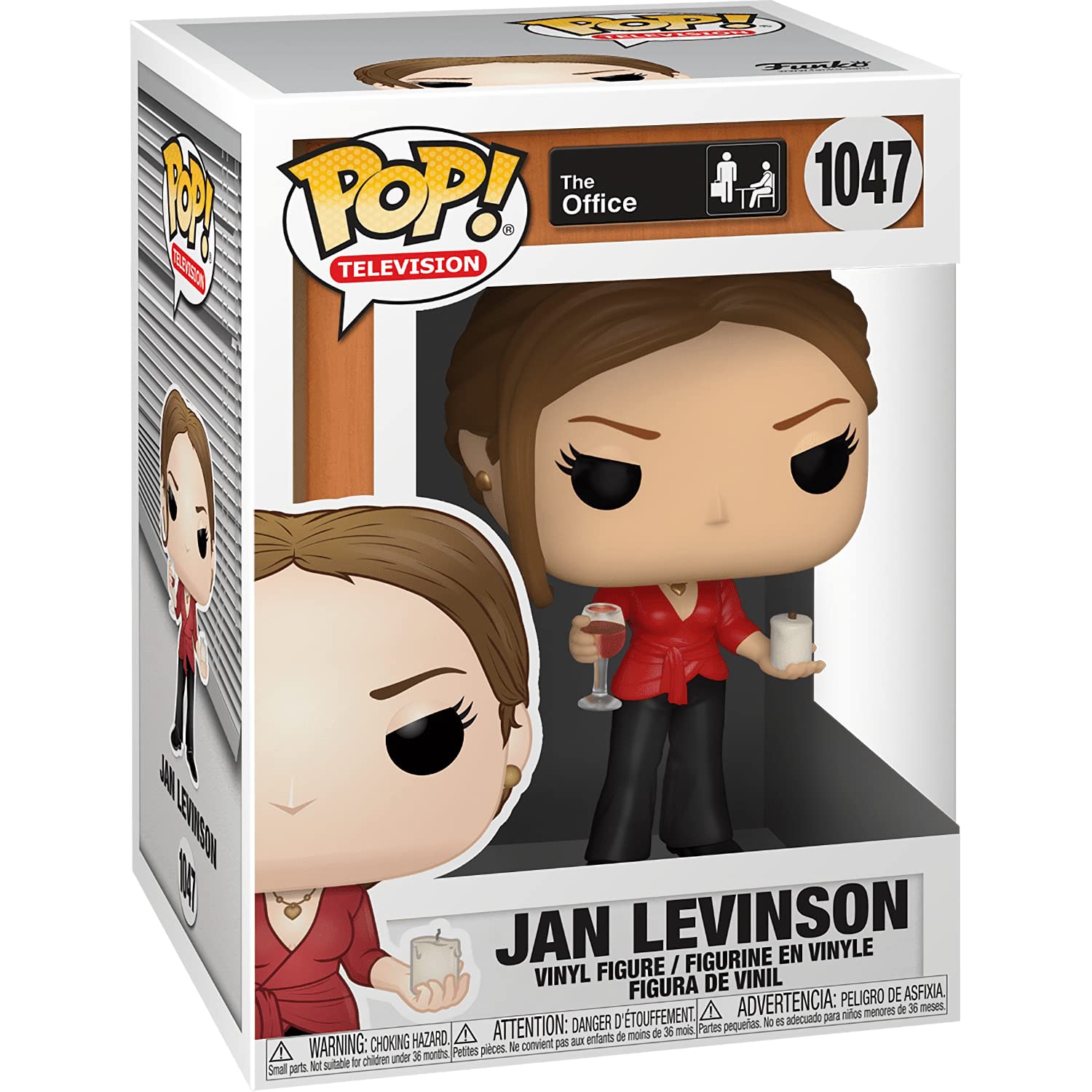 Jan Levins o n: Fun ko P o p ! TV Vinyl Figurine Bundle with 1 Compatible 'ToysDiva' Graphic Protector (1047-51616 - B)