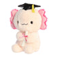 Aurora® Commemorative Graduation Excel Axolotl™ Stuffed Animal - Soft Keepsake for Graduates - A Gift of Affection to Express Congratulations - Pink