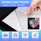 360 Pockets Binder Card Sleeves Double-Sided 9 Pocket Trading Card Pages for 3 Ring Binder, Clear Plastic Pages Sleeves for Sport Cards, Business