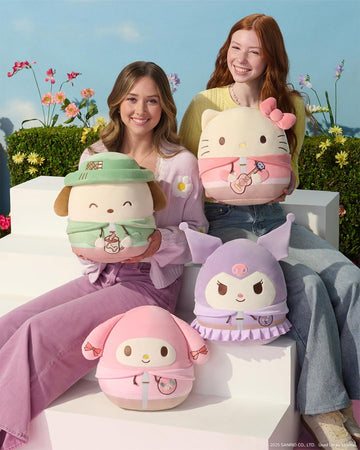 Squishmallows Original Sanrio 12in Cute Camping Pochacco - Official Jazwares Plush (Medium-Sized)