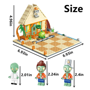 JHESAO Plants and Zombies Toys Zombies Assembly Action Figures PVZ Assemblable Toys Set 1 2 Series Great Gifts for Kids and Fans,Birthday