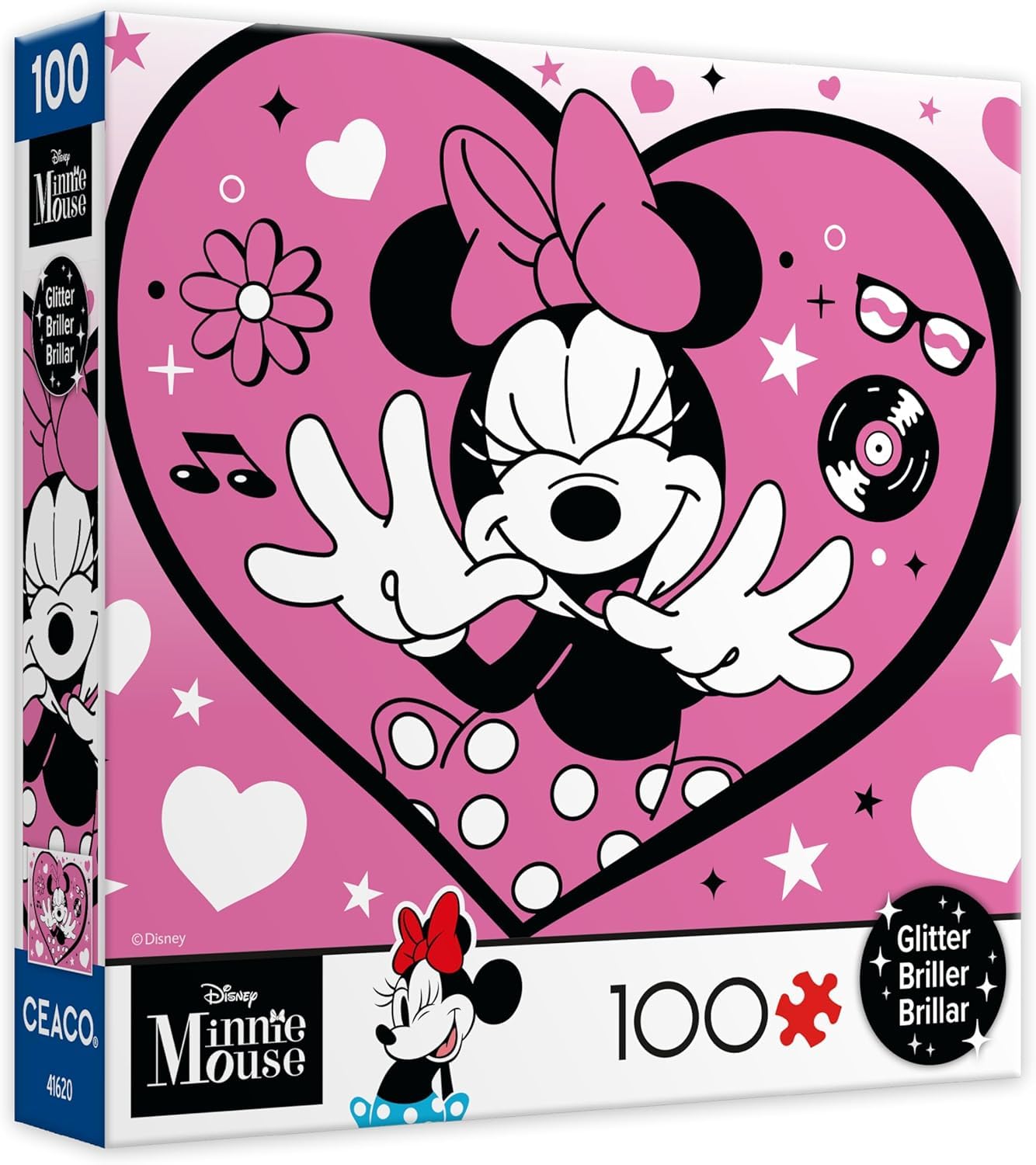 Ceaco - Disney Minnie Mouse Minnie - 100 Piece Puzzle for Kids Ages 6-8