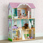 Delta Children MySize Dollhouse - Large 3-Story Dollhouse with 7 Rooms Includes 12 Accessories - Fits 12-inch Dolls - Pretend Play Dream Gift for Ages