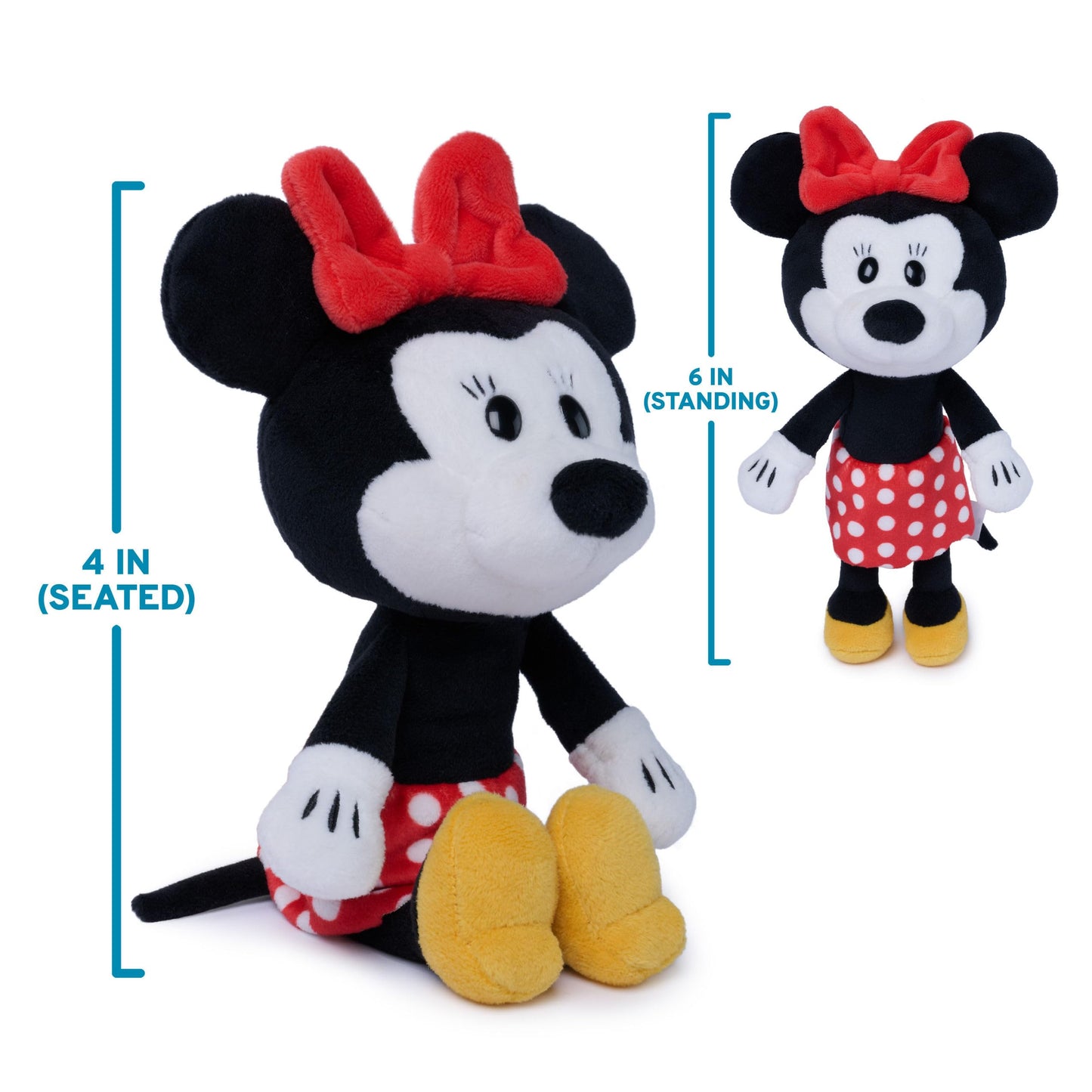 GUND Disney Minnie Mouse Little Toothpick 6-Inch Plush Toy, Ages 1+