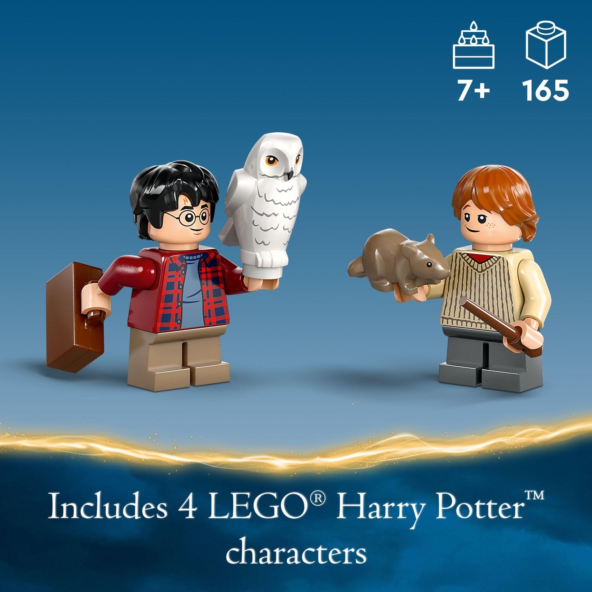 LEGO Harry Potter Flying Ford Anglia, Buildable Car Toy with 2 Minifigures for Role Play, Fantasy Playset for Kids, Harry Potter Car, Gift for Boys
