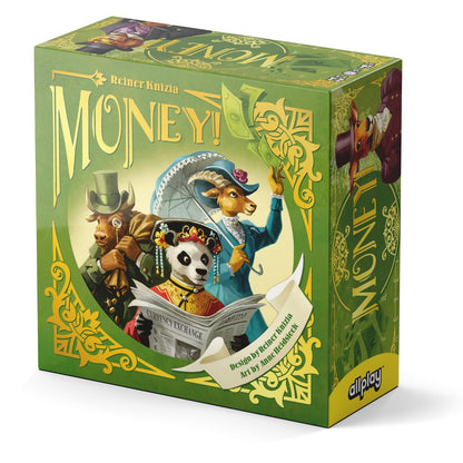 Allplay Money! Board Game for Adults and Families - A Dr. Knizia Cult Classic Card Game - Make Simultaneous Bids to React to The Constantly Changing
