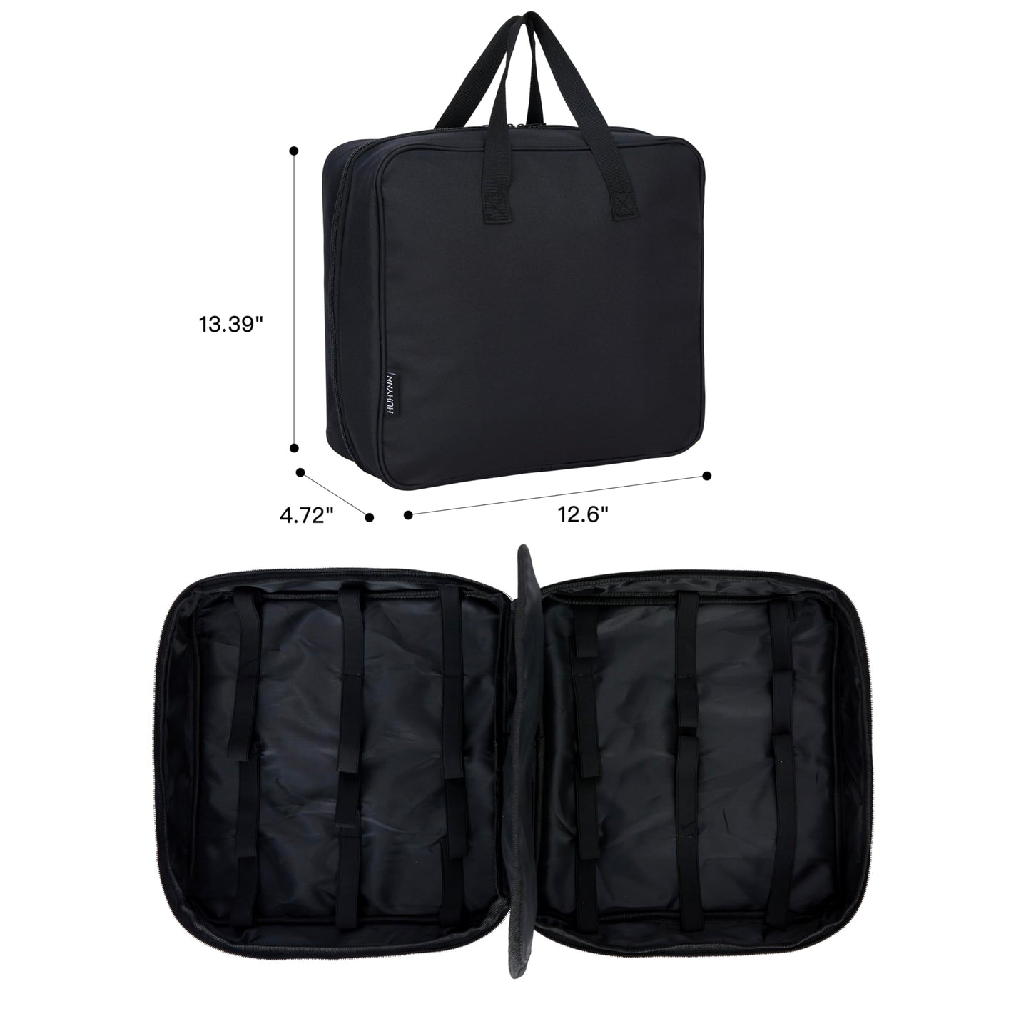 HUHYNN Carrying Case for 24 Monster Jam Trucks, Kid Toy Truck Storage and Organizer for Monster Jam Trucks, Holding for 1:64 Scale Monster Jam