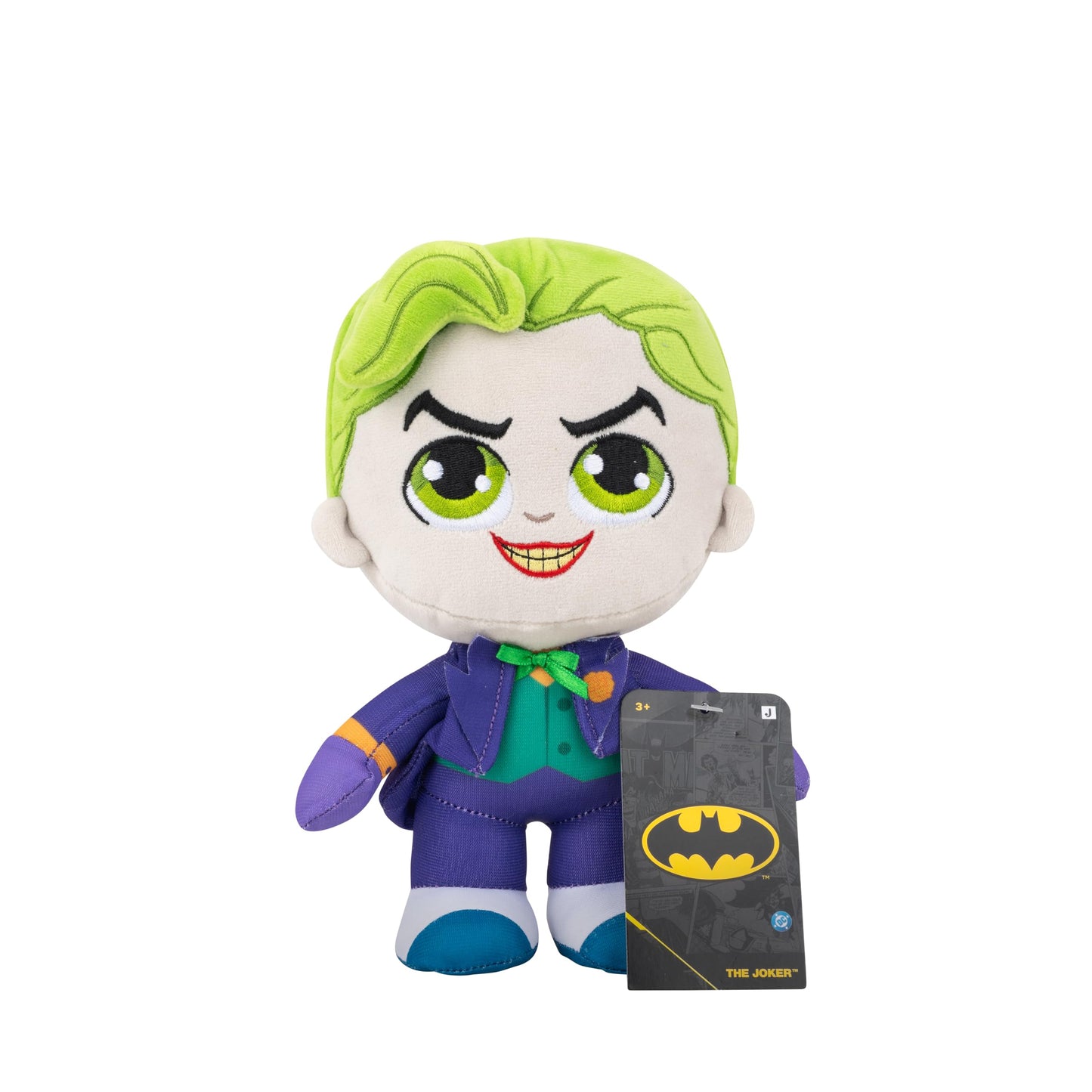 Jazwares DC The Joker Plush - 8-Inch Stuffed Collectible Super-Villain Toy from Warner Bros. - Officially Licensed - Ages 3+