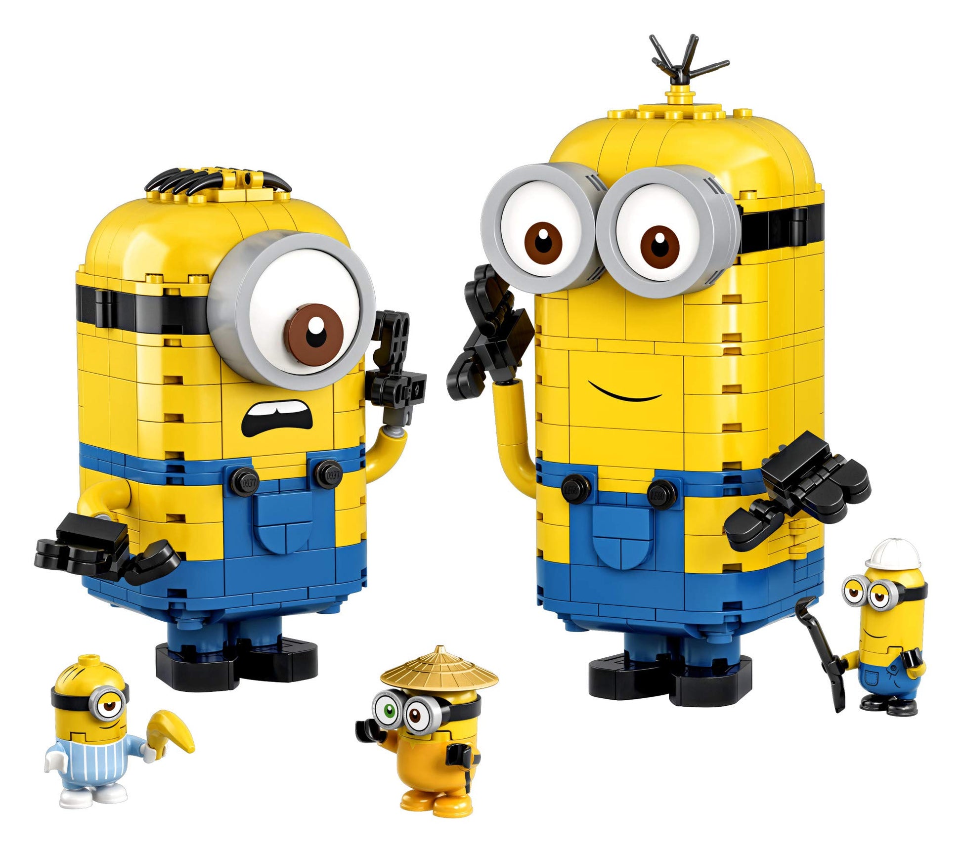 LEGO Minions: Brick-Built Minions and Their Lair (75551) Building Kit for Kids, Great Birthday Present for Kids Who Love Minion Toys and Kevin, Bob