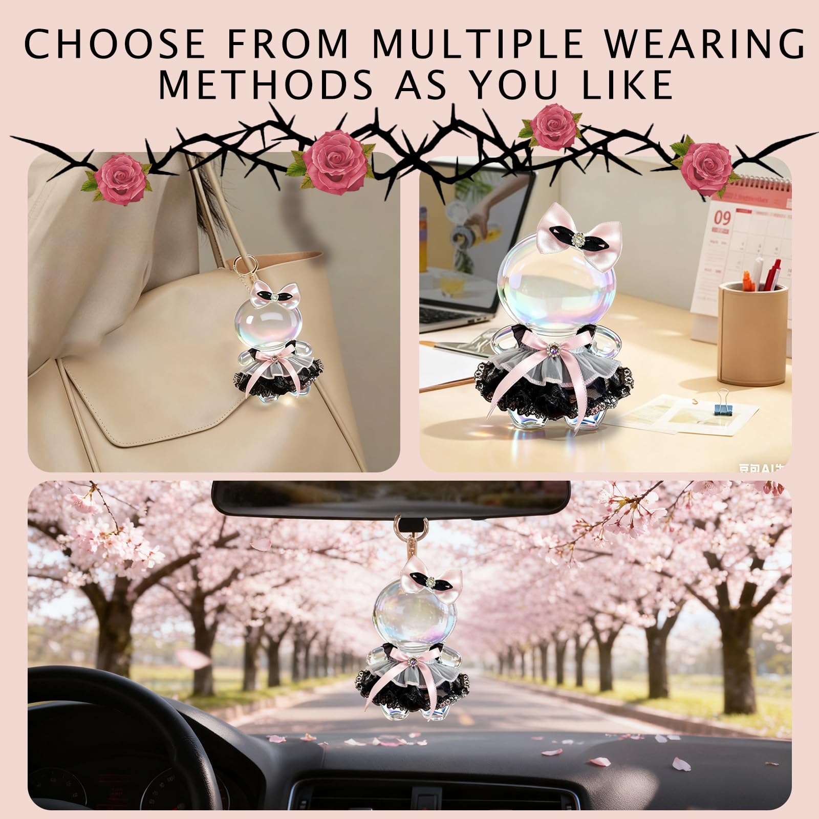 Dress Set Clothes for 17cm Doll(No Dolls) Fashionable and Cute high-end Dresses?The Set has 3 Accessories, Including a Dress, a Bow on The Head,