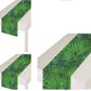 Oojami Safari Table Runner Pack of 3 - Leaf Design, Jungle Animal Print, Polyester, Ideal for Safari Birthday, Baby Shower, Woodland Party, Zoo