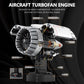 HIGH GODO Aircraft Engine Building Kit that Works, Aircraft Turbofan Engine Model Kit with Motor, Build Your Own Engine Kit, STEM Project for Teens