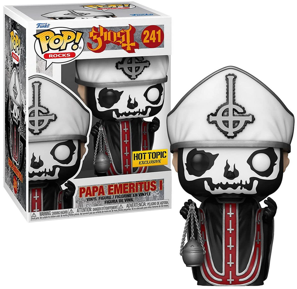 Funko Ghost POP! Rocks Papa Emeritus I Exclusive Vinyl Figure #241