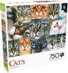 Buffalo Games - Cats Close-up - 750 Piece Jigsaw Puzzle for Adults