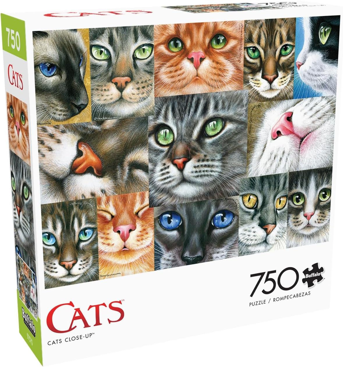 Buffalo Games - Cats Close-up - 750 Piece Jigsaw Puzzle for Adults