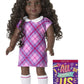 American Girl Truly Me 18-inch Doll #127 w/Hazel Eyes, Curly Dk-Brown Hair, Very Deep Skin & Neutral Undertones, for Ages 6+