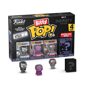 Funko Bitty Pop! Marvel 4-Pack: Iron Man and A Surprise Mystery Mini Figure - 0.9 Inch (2.2 Cm) - Marvel Comics Collectable - Stackable Display Shelf
