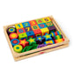 Melissa & Doug Deluxe Wooden Lacing Beads - Educational Activity with 27 Beads and 2 Laces