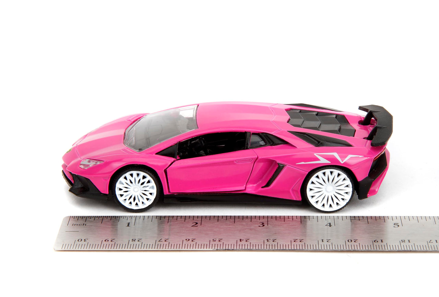 Jada Pink Slips 1:32 Lamborghini Aventador Die-Cast Car, Toys for Kids and Adults
