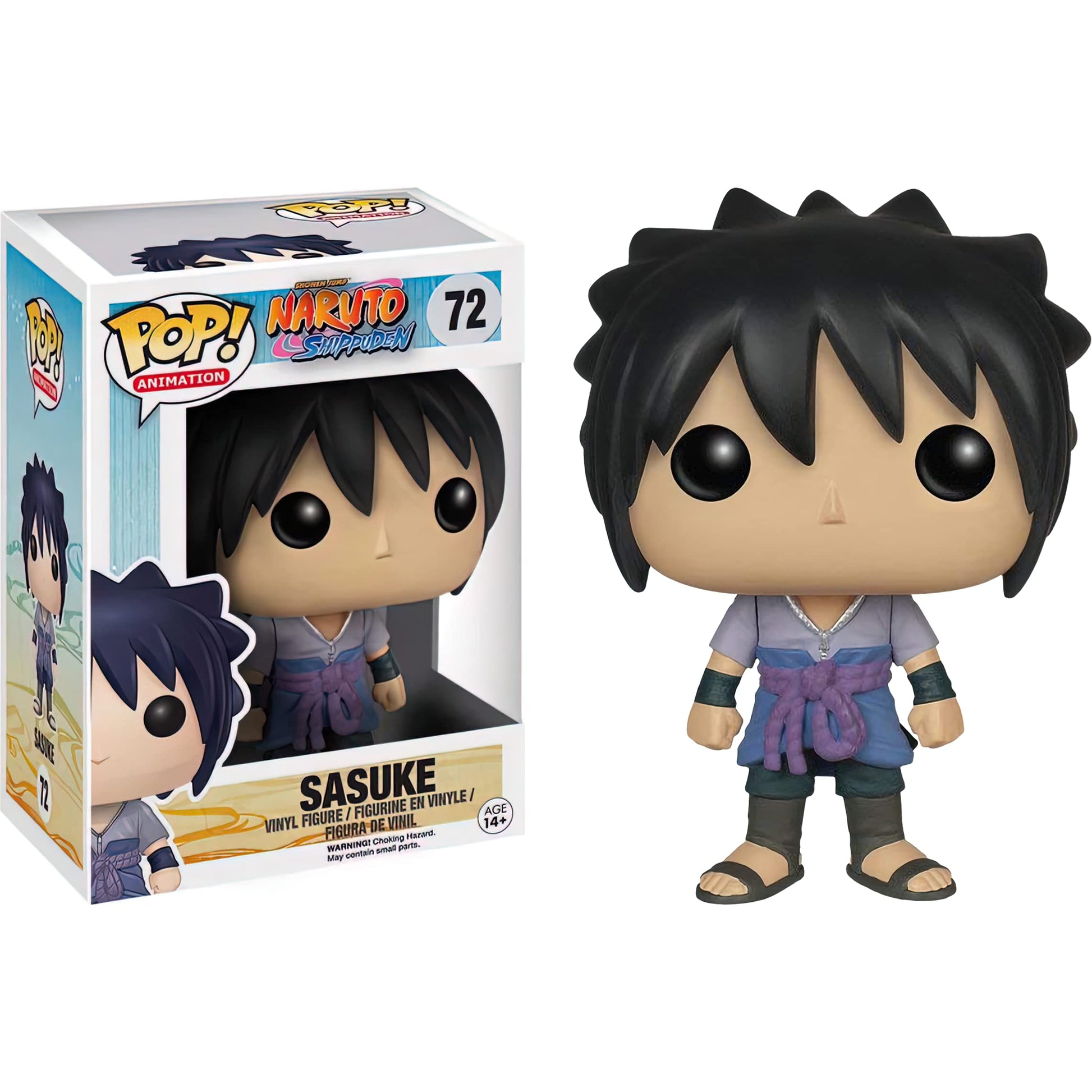 Funko S a s u k e : Fun ko P o p ! Animation Vinyl Figurine Bundle with 1 Compatible 'ToysDiva' Graphic Protector (072 - 06367 - B)