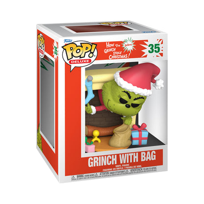 Funko POP Deluxe: How The Grinch Stole Christmas - The Grinch with Bag - Collectable Vinyl Figure - Gift Idea - Official Merchandise - for Kids &