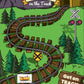 Jayd Products, Pin the Choo Choo on the Track, Train Theme Party Game 40 Stickers, 37 * 24in, X-Large Poster Train Birthday Party Activity