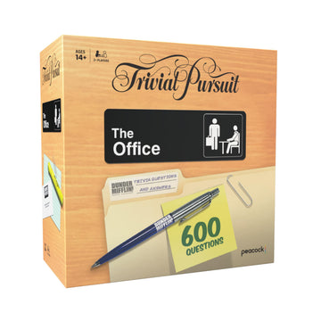 Trivial Pursuit: The Office, Quick Play Edition Trivia Game, Test Your Knowledge of the Dunder Mifflin Team with 600 Questions in 6 Categories