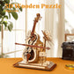 3D Wooden Puzzles for Adults, Wooden Music Box Kits-Cello Wood Model Kits for Adults to Build, Gift for Men Women Hobby for Adults (Music Cello)