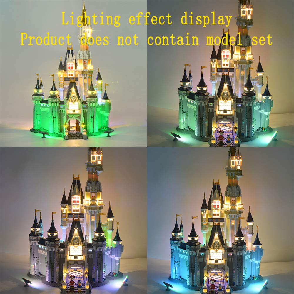GEAMENT Version 2016 LED Light kit Compatible with LEGO 71040 Disney Castle - Only for 71040 Cinderella Princess Castle (Model Set Not Included)