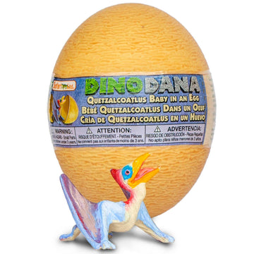 Safari Ltd. Dino Dana Baby Quetzalcoatlus in Egg Figurine - 4.5" Dinosaur Egg - Educational Toy for Boys, Girls and Kids Ages 3+