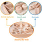 Montessori Sensory Bin Tools Toy with Wooden Box for Toddlers, Pretend Play Dish Toys Wooden Bowls Scoop Tongs Transfer Work Pouring Set, Kids Fine