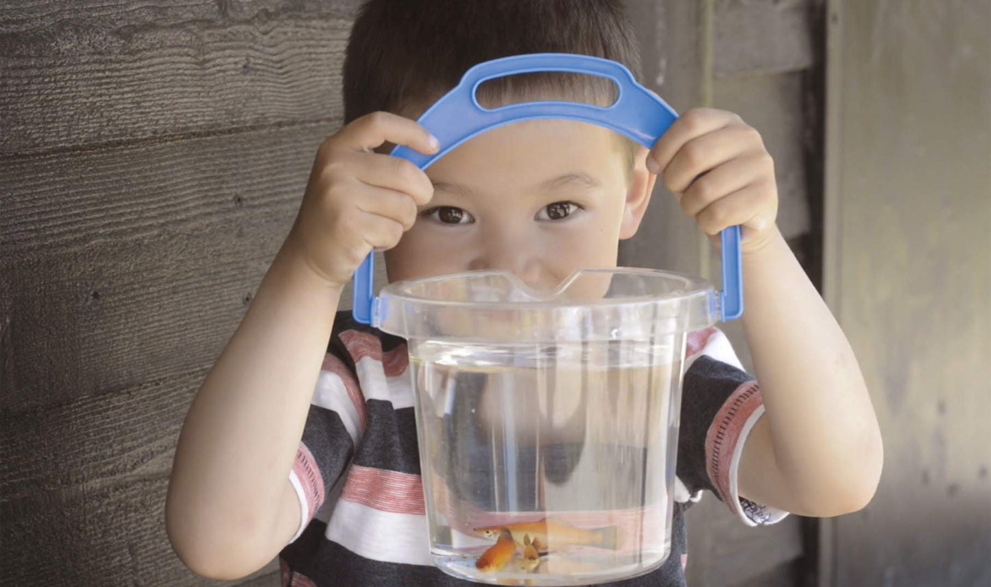 Phthalate and PVC Free Clear Sand Bucket (Assorted Colors)
