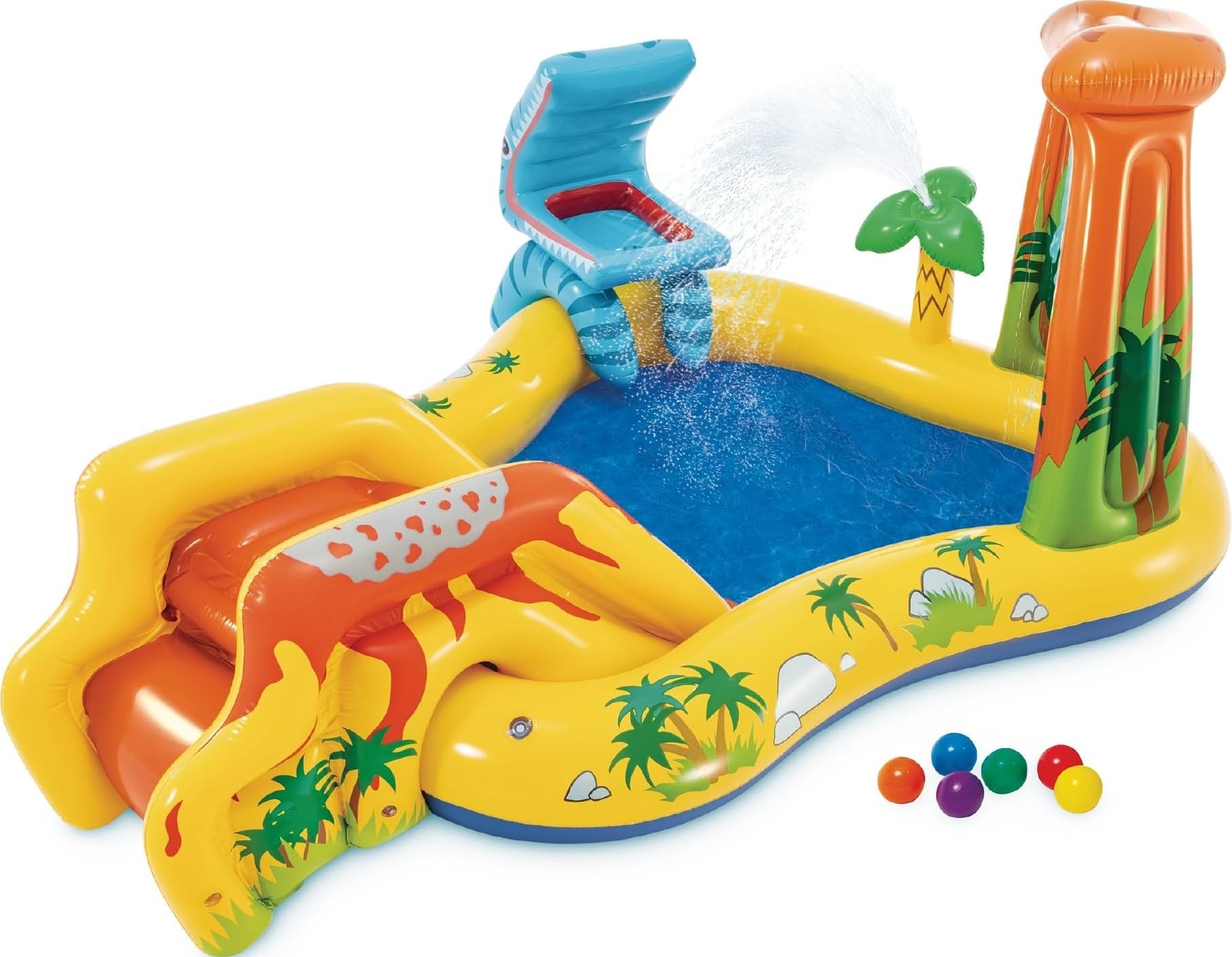INTEX Dinosaur Inflatable Swim Center & Kiddie Pool for Outdoor Play