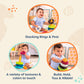 B. toys - Stacking Rings - Textured Ring Stacker for Babies - Early Development Toys - 100% Non - Toxic - Fun & Educational for Dexterity & Cognitive